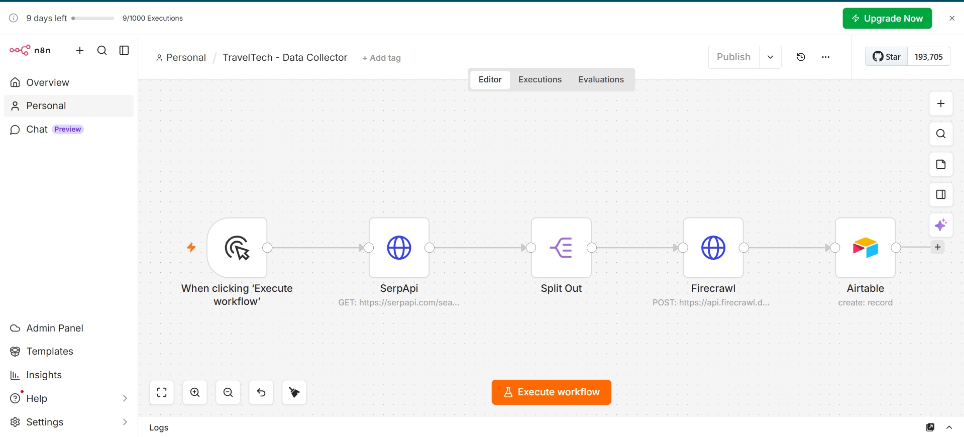 n8n data collector workflow